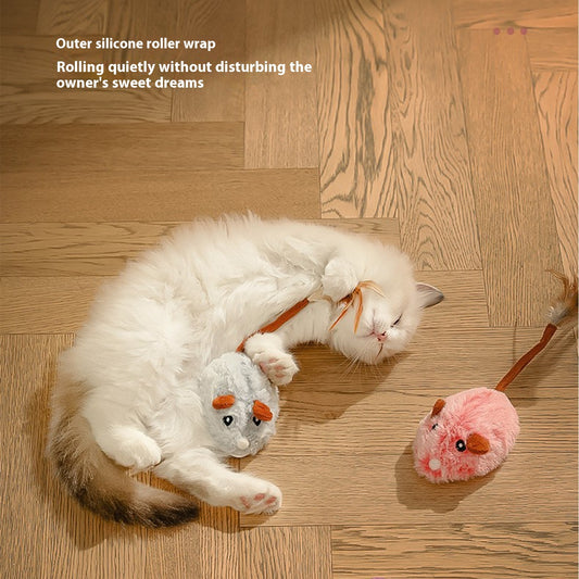 Electric Mouse Cat Toy: Self-Hi Relieving Pole