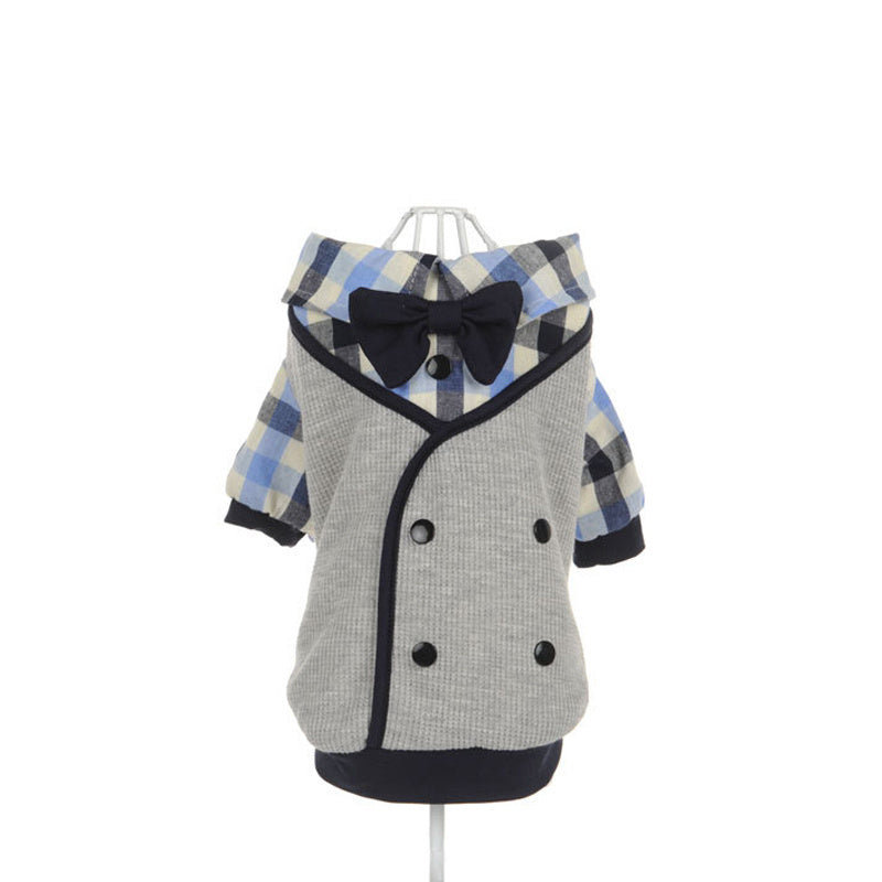 Dapper Plaid Canine Hoodie