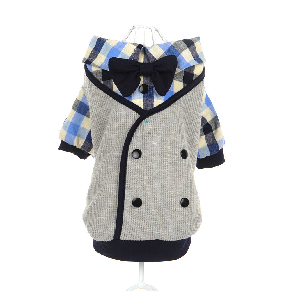 Dapper Plaid Canine Hoodie