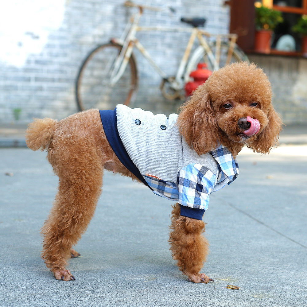 Dapper Plaid Canine Hoodie