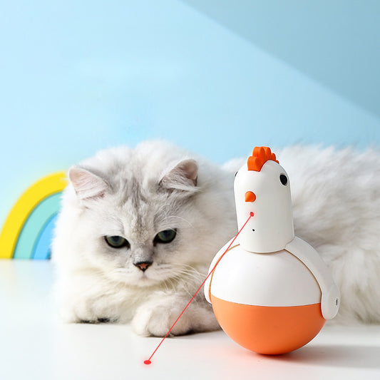 Electric Laser Chicken Cat Toy with Sound