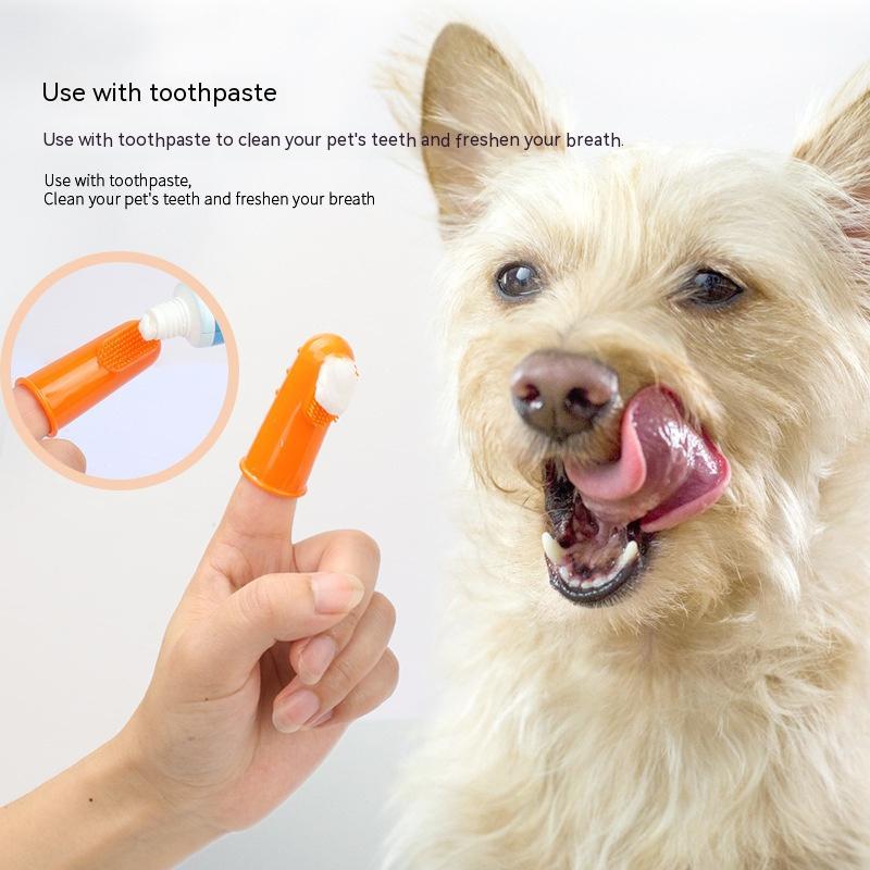 Pet Finger Toothbrush Cat Dog